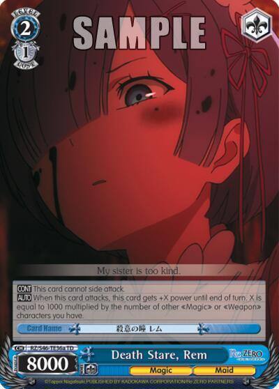 Death Stare Rem A RZ/S46-TE36a TD Re:ZERO Card