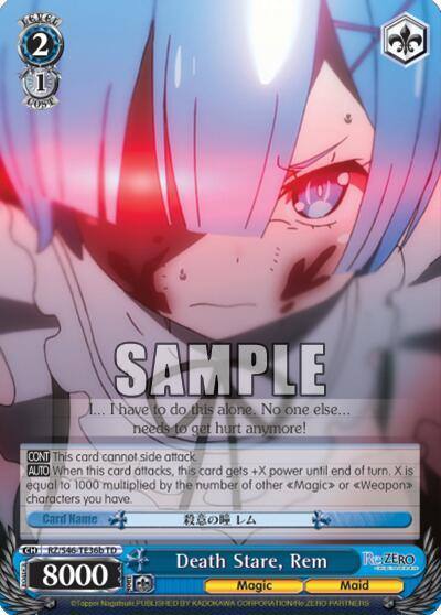 Death Stare Rem B RZ/S46-TE36b TD Re:ZERO Card