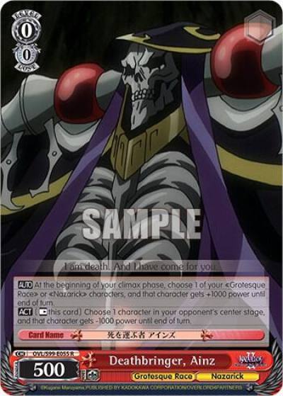 Deathbringer Ainz OVL/S99-E055 R Nazarick: Tomb of the Undead Vol.2 Card