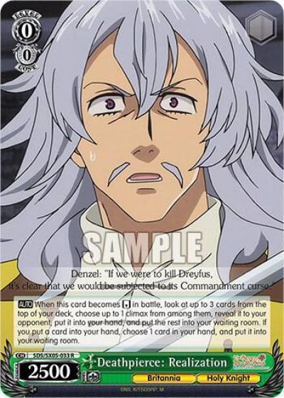 Deathpierce Realization SDS/SX05-033 R The Seven Deadly Sins: Revival of The Commandments Card