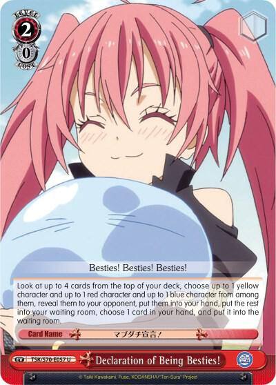 Declaration of Being Besties TSK/S70-E057 U That Time I Got Reincarnated as a Slime Card