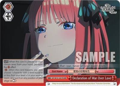 Declaration of War Over Love RRR 5HY/W101-E077R RRR The Quintessential Quintuplets Movie Card