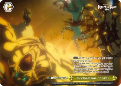 Declaration of War TTR AOT/SX04-022TTR TTR Attack On Titan: Final Season Card