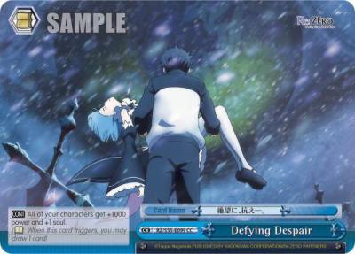 Defying Despair RZ/S55-E099 CC Re:ZERO Vol.2 Card