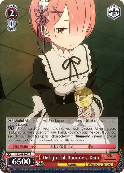 Delightful Banquet Ram RZ/S68-E022 R Re:ZERO Memory Snow Card