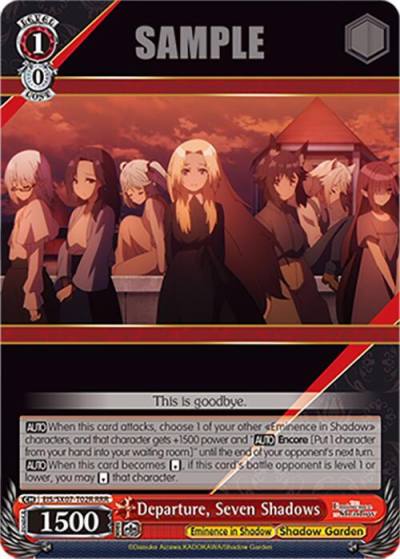 Departure Seven Shadows RRR EIS/SX07-T02R The Eminence in Shadow Card