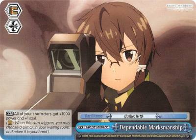 Dependable Marksmanship SAO/S51-E098 CC Sword Art Online The Movie: -Ordinal Scale- Card