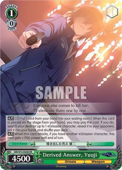 Derived Answer Yuuji GRI/S72-E028 RR The Fruit of Grisaia Card