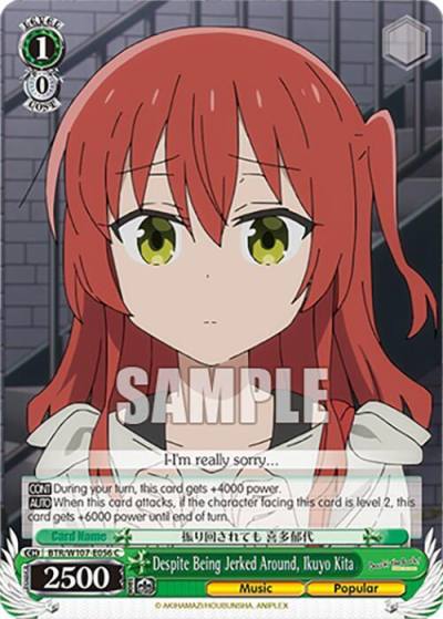 Despite Being Jerked Around Ikuyo Kita BTR/W107-E056 C BOCCHI THE ROCK! Card