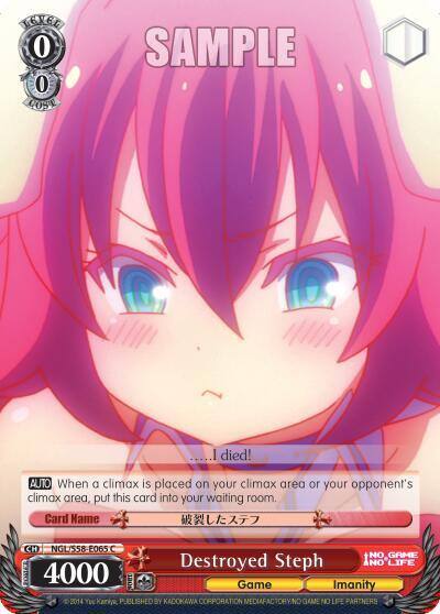 Destroyed Steph NGL/S58-E065 C No Game No Life Card