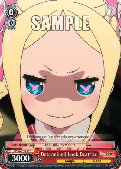 Determined Look Beatrice RZ/S46-TE25 TD Re:ZERO Card
