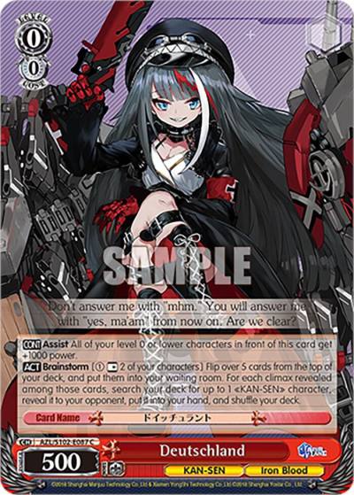 Deutschland AZL/S102-E087 C Azur Lane Card