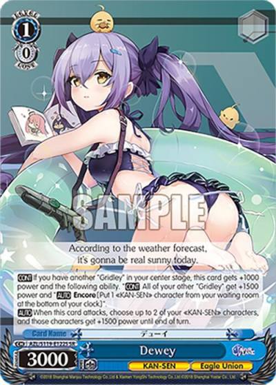 Dewey SR AZL/S119-E122S SR Azur Lane Vol. 2 Card