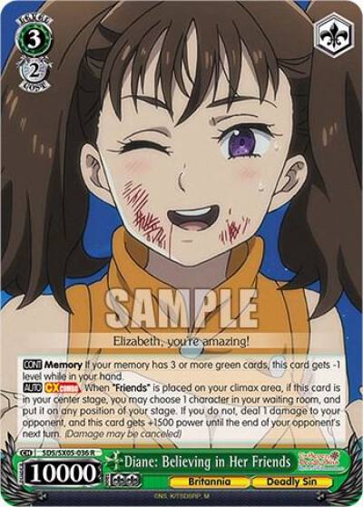 Diane Believing in Her Friends SDS/SX05-036 R The Seven Deadly Sins: Revival of The Commandments Card