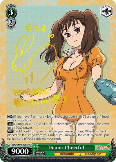 Diane Cheerful SP SDS/SX03-026SP SP The Seven Deadly Sins Card