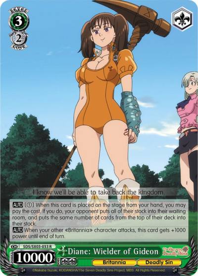 Diane Wielder of Gideon SDS/SX03-033 R The Seven Deadly Sins Card
