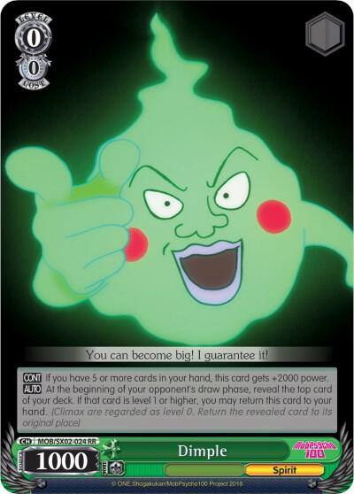 Dimple MOB/SX02-024 RR Mob Psycho 100 Card