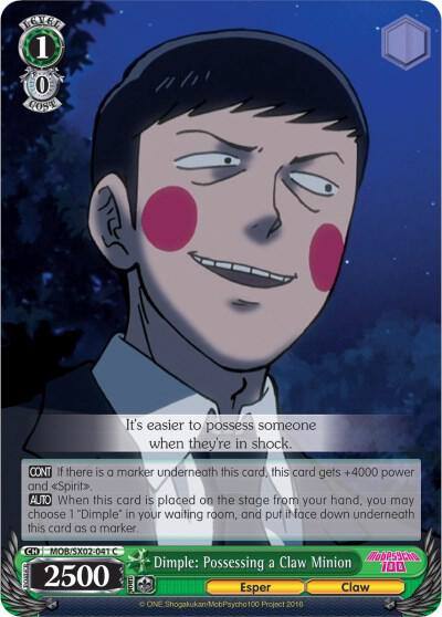 Dimple Possessing a Claw Minion MOB/SX02-041 C Mob Psycho 100 Card
