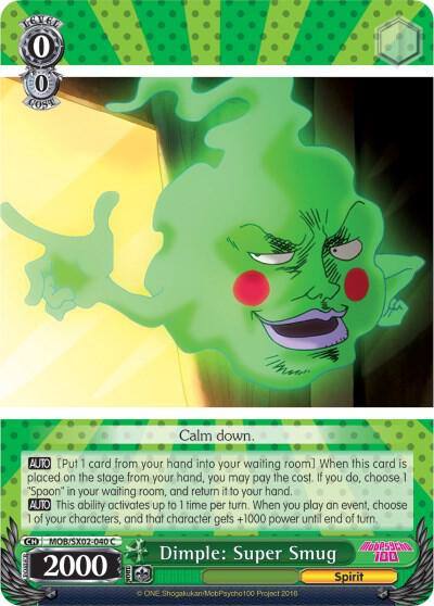 Dimple Super Smug MOB/SX02-040 C Mob Psycho 100 Card