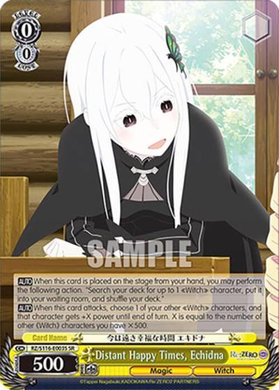 Distant Happy Times Echidna SR RZ/S116-E003S Re:ZERO -Starting Life in Another World- Vol.3 Card