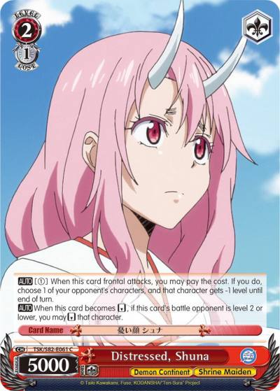 Distressed Shuna TSK/S82-E061 C That Time I Got Reincarnated as a Slime Vol.2 Card