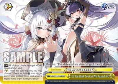 Do You Think You Can Win Against Me RRR AZL/S119-E034R RRR Azur Lane Vol. 2 Card