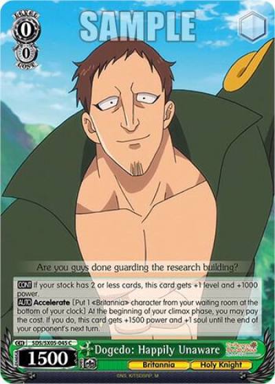 Dogedo Happily Unaware SDS/SX05-045 C The Seven Deadly Sins: Revival of The Commandments Card