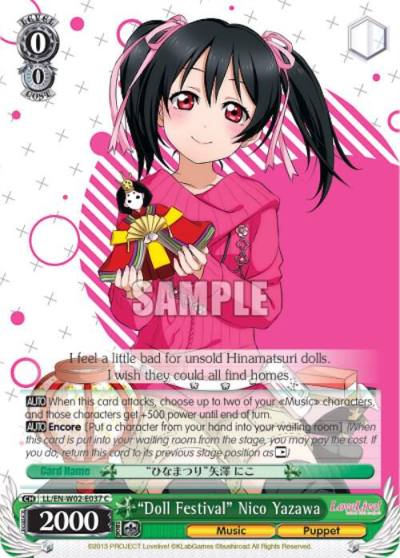 Doll Festival Nico Yazawa LL/EN-W02-E037 C Love Live! DX Vol.2 Card