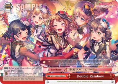 Double Rainbow BD/EN-W03-086 CR BanG Dream! Girls Band Party! MULTI LIVE Card