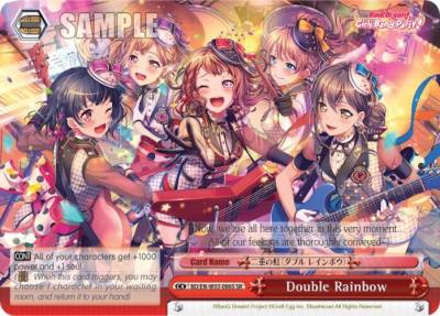 Double Rainbow SR BD/EN-W03-086S SR BanG Dream! Girls Band Party! MULTI LIVE Card