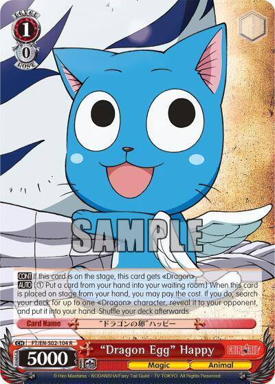 Dragon Egg Happy FT/EN-S02-104 R Fairy Tail ver.E Card