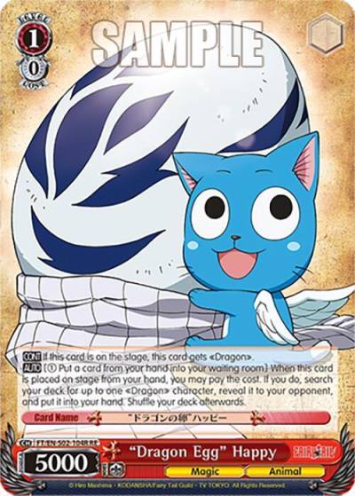 Dragon Egg Happy RRR FT/EN-S02-104R RRR RE Fairy Tail Chronicle Set Card