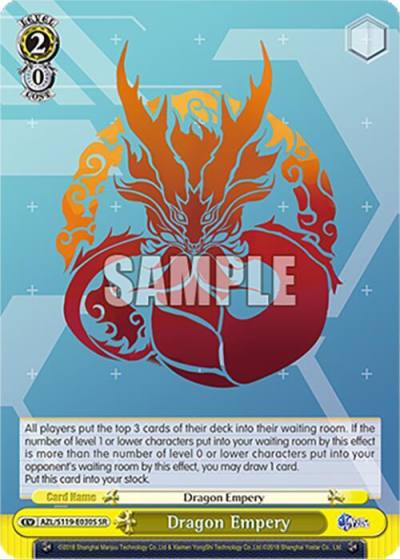 Dragon Empery SR AZL/S119-E030S SR Azur Lane Vol. 2 Card