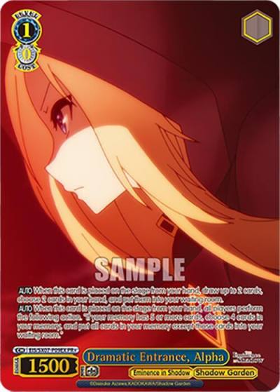 Dramatic Entrance Alpha PR EIS/SX07-P09EX+ The Eminence in Shadow Card