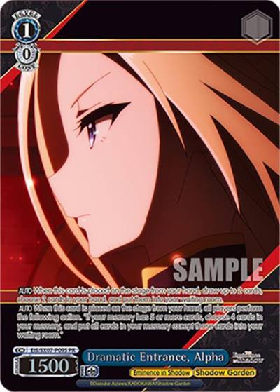Dramatic Entrance Alpha PR Foil EIS/SX07-P09S The Eminence in Shadow Card