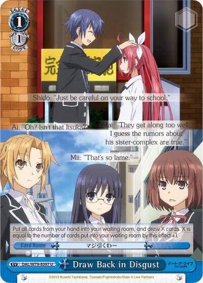 Draw Back in Disgust DAL/W79-E097 U Date A Live Card