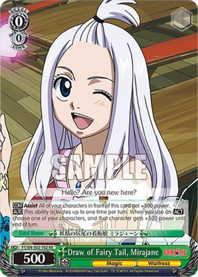 Draw of Fairy Tail Mirajane FT/EN-S02-T02 TD RE Fairy Tail Chronicle Set Card