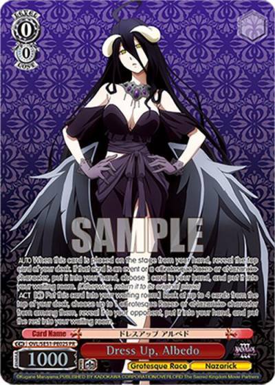 Dress Up Albedo PR Foil OVL/SE51-PE02S PR Nazarick: Tomb of the Undead Vol.3 Extra Booster Card