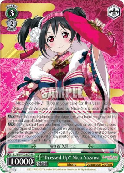 Dressed Up Nico Yazawa LL/EN-W02-E018 R Love Live! DX Vol.2 Card