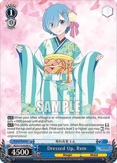 Dressed Up Rem RZ/S116-E088 Re:ZERO -Starting Life in Another World- Vol.3 Card