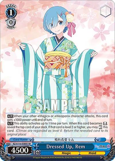 Dressed Up Rem SR RZ/S116-E088S Re:ZERO -Starting Life in Another World- Vol.3 Card