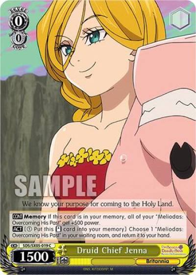 Druid Chief Jenna SDS/SX05-019 C The Seven Deadly Sins: Revival of The Commandments Card