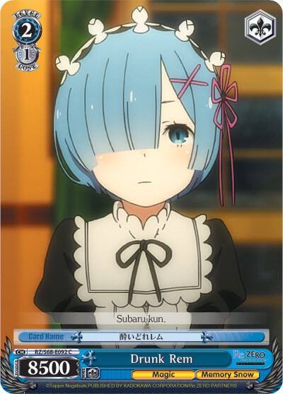 Drunk Rem RZ/S68-E092 C Re:ZERO Memory Snow Card