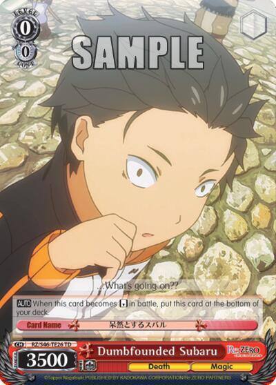 Dumbfounded Subaru RZ/S46-TE26 TD Re:ZERO Card