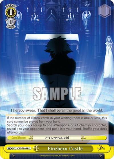 Einzbern Castle TD FZ/SC17-TE09 RE Fate/Zero Chronicle Set Card