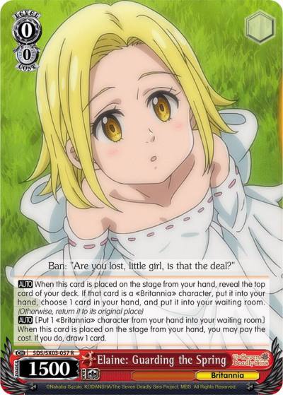 Elaine Guarding the Spring SDS/SX03-057 R The Seven Deadly Sins Card