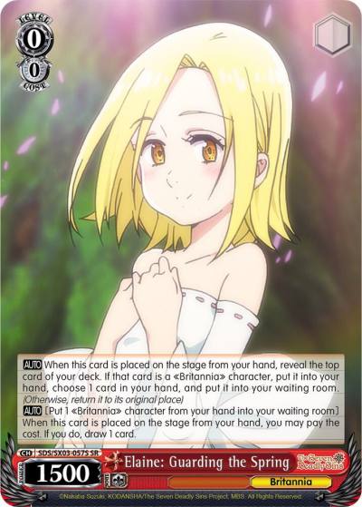 Elaine Guarding the Spring SR SDS/SX03-057S SR The Seven Deadly Sins Card