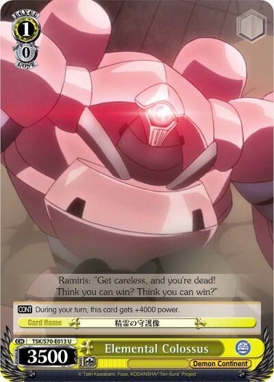 Elemental Colossus TSK/S70-E013 U That Time I Got Reincarnated as a Slime Card