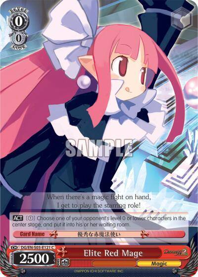 Elite Red Mage DG/EN-S03-E121 C Disgaea Card