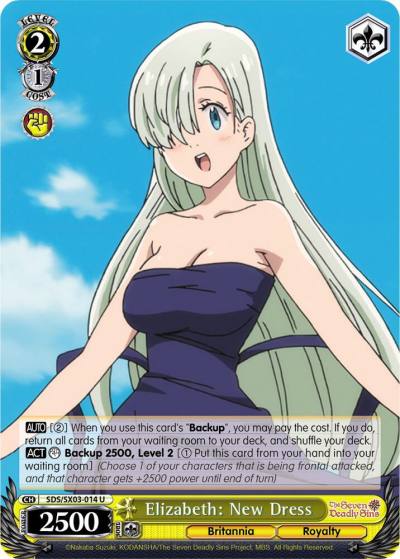 Elizabeth New Dress SDS/SX03-014 U The Seven Deadly Sins Card
